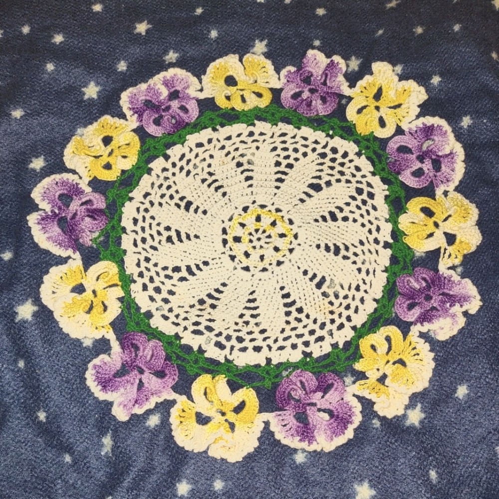 Crocheted doilie